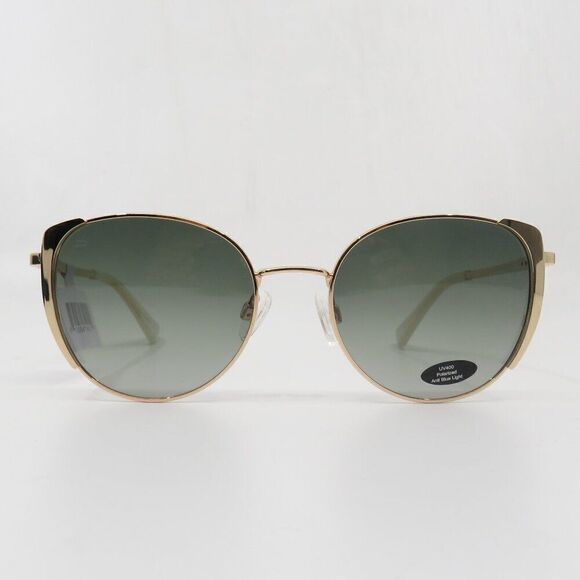 Prive Revaux Sunny Isles New Polarized Gold/Green Gradient Cat Eye Sunglasses - Picture 2 of 8